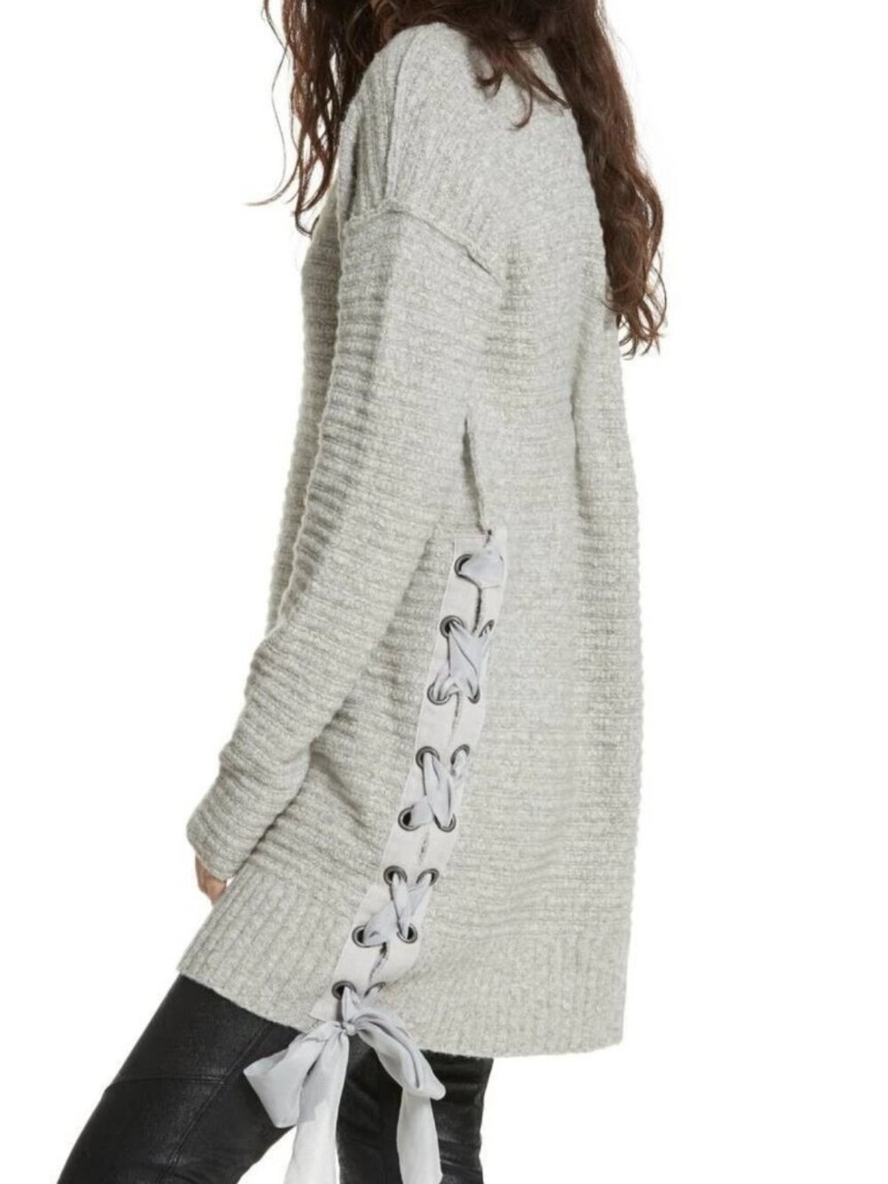 Free People Heart it Laces Sweater